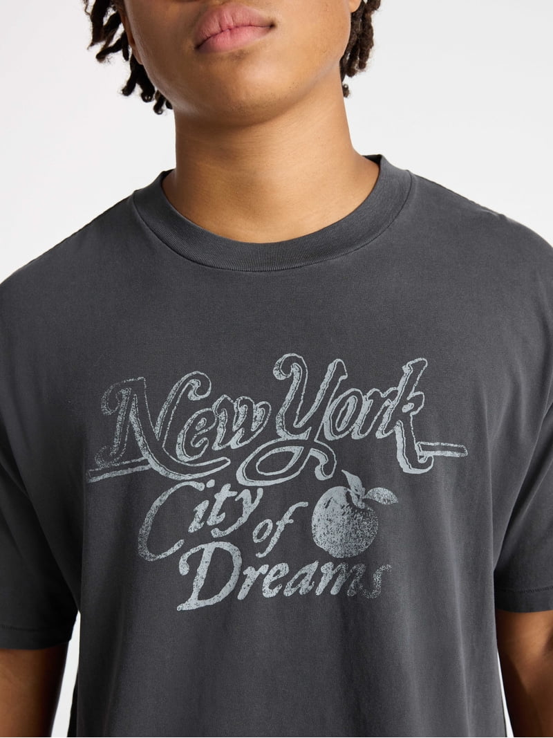 No Boundaries Oversized Boxy Fit Cropped Length New York City