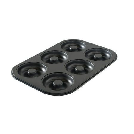 Nordic Ware Donut Pan, Aluminum , 10 Year Warranty, Six 3 1/4" cavities, 0.81 lbs, L: 12.38 in. W: 8.50 in. H: 0.75 in.