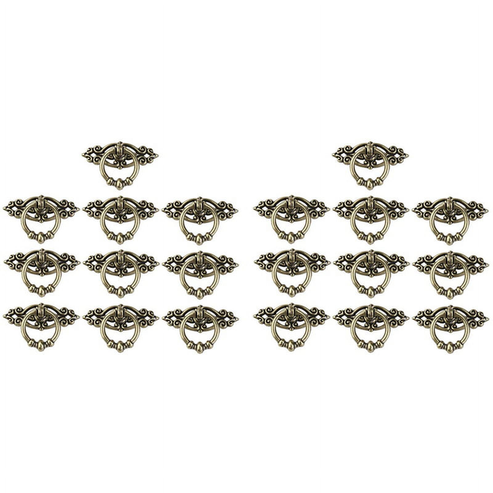 Paquete De 10 Perillas De Gabinete De Latón Antiguo, Tiradores De Cajón