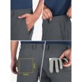 thumbnail image 3 of 33,000ft Men's Golf Shorts 9" Dry Fit and UPF 50+ Lightweight Stretch Golf Shorts with Pockets Grey 40W, 3 of 6