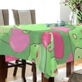 thumbnail image 3 of JSTEL Cute Frogs Hearts Table Cloth Square 54 x 54 Inch Tablecloth Anti Wrinkle Table Cover for Dining Kitchen Parties, 3 of 6