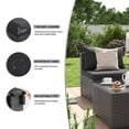 thumbnail image 6 of ELPOSUN 7 Pieces Patio Furniture Set, Outdoor Furniture Sectional Rattan Sofa for Backyard Garden Black, 6 of 7