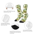 thumbnail image 3 of Rocae Green Hawaii Palms for Girls Boys Crew Socks,Children's Socks, Kids Socks, Toddler Socks: Daily Wear with Kids School Uniform, 3 of 5