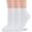 White, variant on TZYDMN Womens Ankle Socks Super Soft Combed Cotton Mid-Calf Socks, Light Blue 3 Pairs