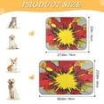 thumbnail image 3 of Pet Cooling Pad Foldable Self Cooling Mat Breathable Pet Cushion Sleep Pad for Dogs and Cats Red and Yellow Explosion M, 3 of 9