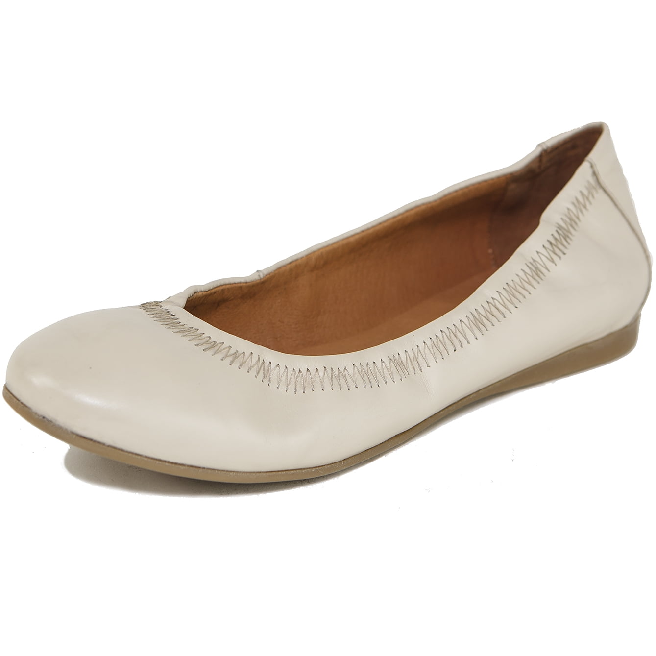 genuine leather ballet flats