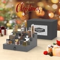 thumbnail image 6 of Cologne Organizer for Men, 4 Tier Black Wood Perfume Organizer with Felt Lining Drawer and Hidden Compartment, Perfume Display Holder, A Gift for Men, 6 of 17