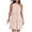 Pink Dresses Women, variant on Women's Summer One Shoulder Tiered Ruffle Dress 2024 Solid Color Boho Sleeveless Swing Mini Dresses Hide Belly Work Casual Sun Dress