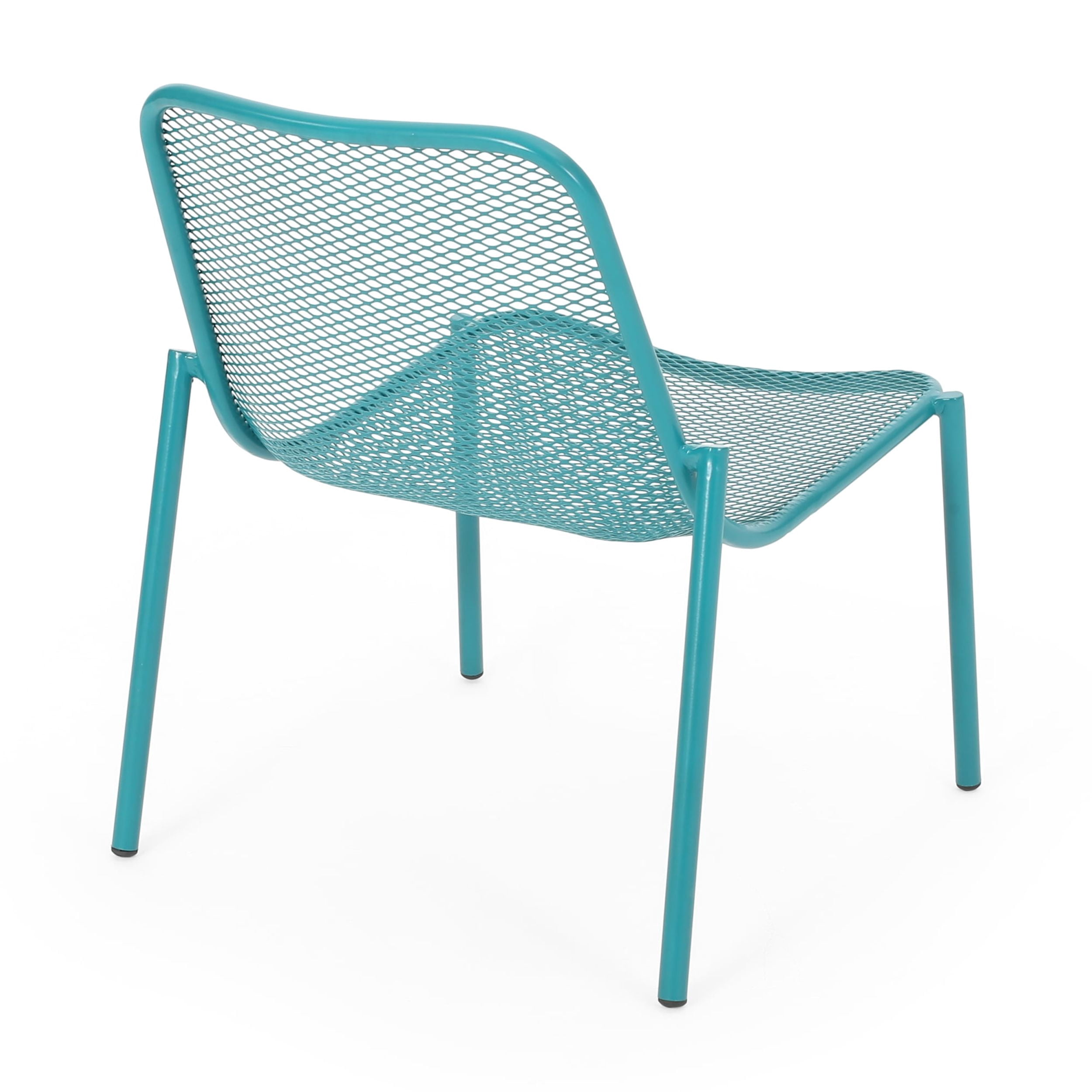 Outdoor Stackable Mesh Chair Set of 2, Portable Leisure Seats for Patio Garden, Taupe