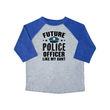 

Inktastic Future Police Officer Like My Aunt Gift Toddler Boy or Toddler Girl T-Shirt