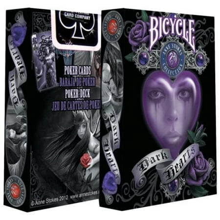 2 Decks Bicycle Anne Stokes ll Dark Heart Standard Poker Playing Cards Brand