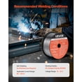 thumbnail image 6 of VEVOR Flux Core MIG Welding Wire, E71T-GS 0.035-inch 2 LBS, Gasless Mild Steel Welding Wire with Low Spatter for All Position Arc Welding, Self-Shielded for Outdoor Use (Pack of 3 Rolls), 6 of 9
