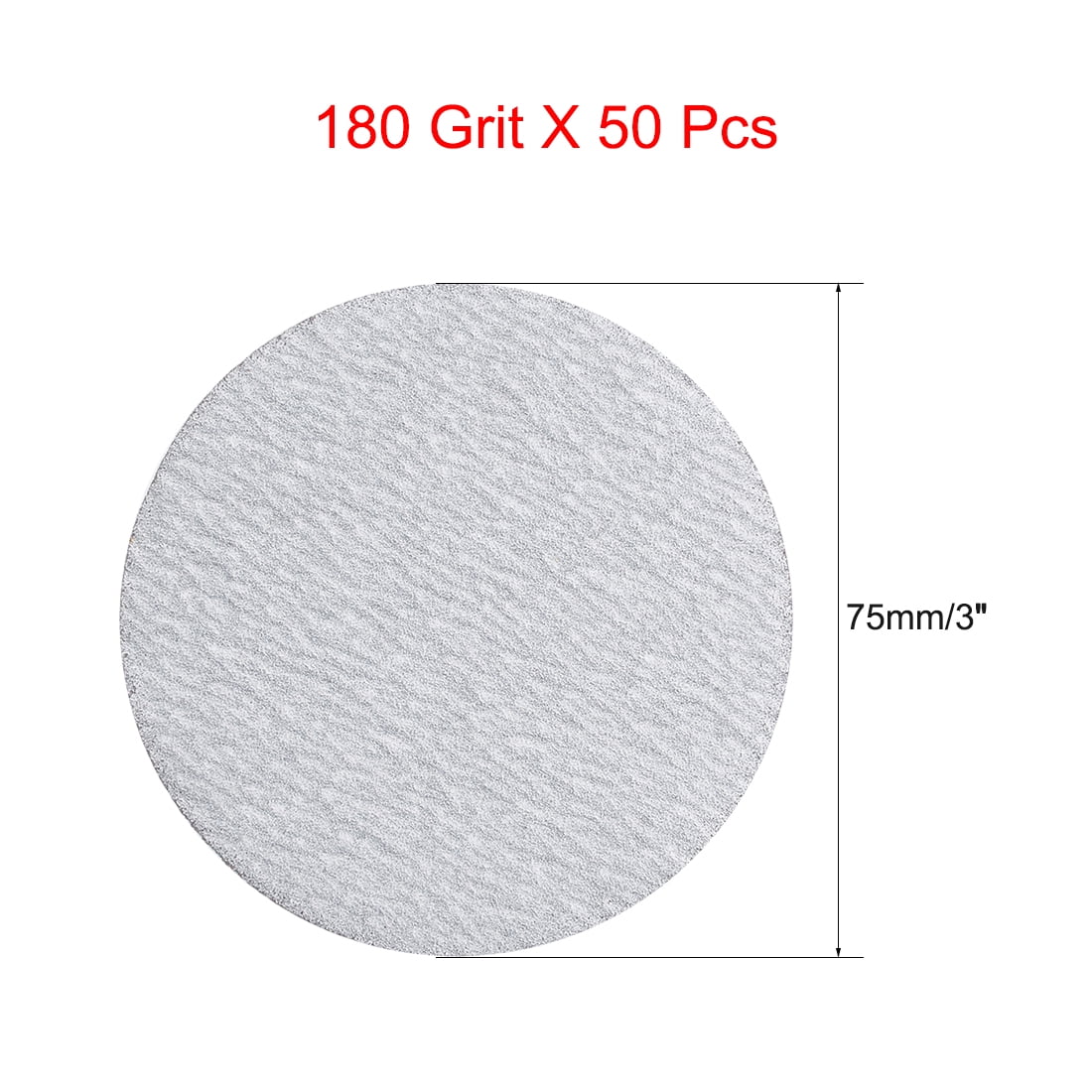 Unique Bargains Aluminum Oxide Dry Hook and Loop Sander Discs 180 Grit