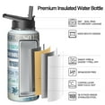 thumbnail image 2 of 32oz Active Elite Water Bottle Holiday gifts Themed Themed Triple Walled Insulated Stainless Steel With Straw Leak Proof, 2 of 5