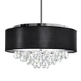 thumbnail image 3 of CWI Lighting Dash 4 Light Drum Shade Metal Chandelier in Chrome, 3 of 7