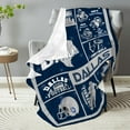 thumbnail image 3 of Football Blanket Ultra Soft Flannel Throw Blankets Lightweight Warm Travel Blanket Football Gifts 40"x50", 3 of 6