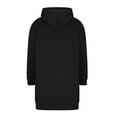 thumbnail image 6 of Resicozy Womens Zip Up Long Hoodies with Two Way Zipper Fashion Casual Tunic Sweatshirts Long Sleeve Jackets with Pockets Black L, 6 of 7