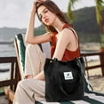 thumbnail image 3 of Ayieyill Corduroy Tote Bag Large for Women Girl Lady Canvas Shoulder Cord Purse with Inner Pocket, 3 of 7