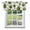 Green, variant on Kitchen Cafe Valance Curtain for Small Windows,Watercolor Sage Green Hexagon Rod Pocket Short Valances,42x18in