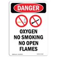 thumbnail image 1 of SignMission OS-DS-D-1014-V-1515 Panneau de Danger OSHA - Oxygène Sans Fumée, 1 of 1