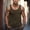 Army Green, variant on Vivianyo HD Men's Sleeveless Tank Top Big and Tall Men's Fashion Casual Summer Solid Color Camisole Sport Round-Neck Tank Top