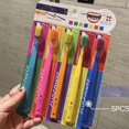 thumbnail image 4 of Pack of 10 colorful plastic toothbrushes, extra clean and soft, for sensitive teeth, 4 of 4