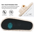 thumbnail image 5 of Ecetana House Slippers for Women Open Toe Fuzzy Slippers Slides Memory Foam Indoor House Shoes, 5 of 6