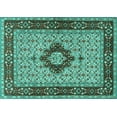 thumbnail image 1 of Ahgly Company Indoor Rectangle Persian Turquoise Blue Traditional Area Rugs, 4' x 6', 1 of 4