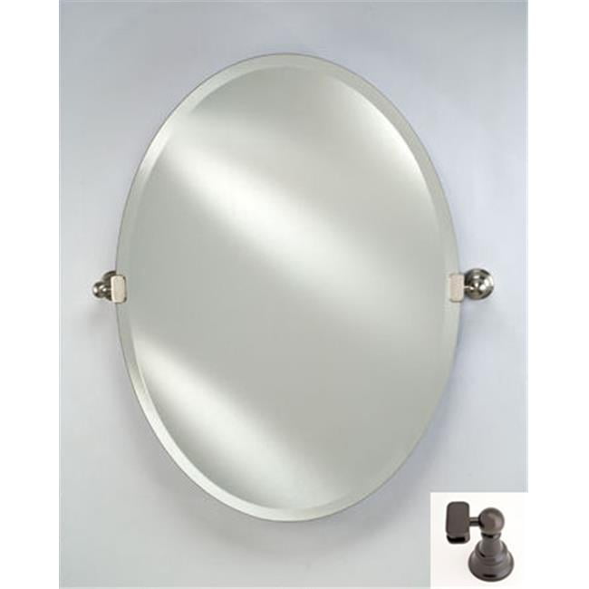 Afina Corporation RM332OB 24X34 Oval Frameless Mirror with Tilt