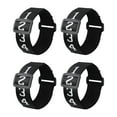 thumbnail image 1 of 4x pulsera numerada de fútbol, ​​marcadores de patio de fútbol, ​​juegos, ligero, portátil, negro, sesiones de entrenamiento, Clip lateral deslizante, 1 of 7