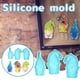 thumbnail image 1 of Juego de 3 moldes de chocolate para dulce de leche y dulces | Moldes de silicona con forma de muñeco enano sin rostro | Herramientas antiadherentes reutilizables para hornear pasteles, magdalenas,, 1 of 9