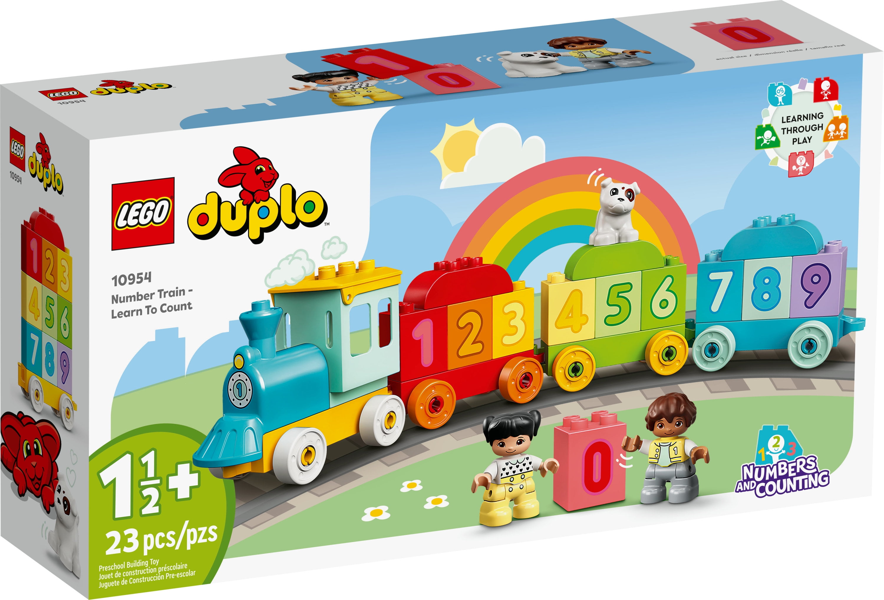 LEGO DUPLO First Number Train 10954 Fine Motor Skills Toy with Bricks for Learning Numbers, Preschool Educational Toys for 1.5 - 3 Year Toddlers, Girls & Boys, Early Development Activity Set Walmart.com