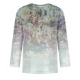 thumbnail image 4 of Men'S Round Neck Three-Quarters Sleeve Top Casual Fashion T-Shirt S, 4 of 5