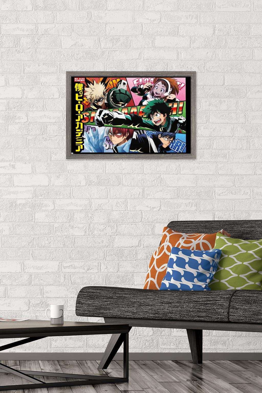 My Hero Academia - Comic Wall Poster, 14.725" x 22.375", Framed