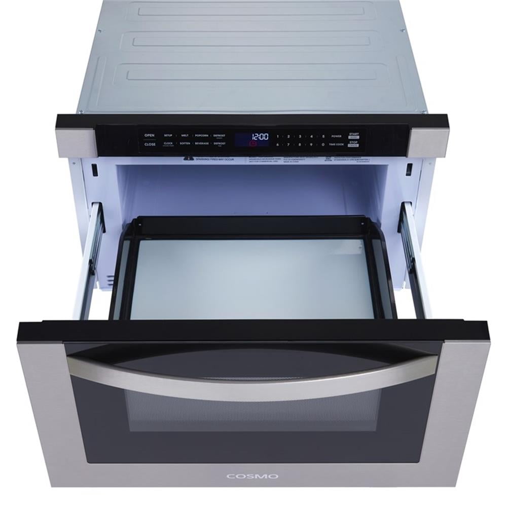 Pemberly Row Built-in Microwave Drawer 1.2 cu.ft.Capacity - Stainless Steel