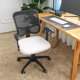 thumbnail image 2 of Funda de asiento para silla de oficina FORCHEER, impermeable, piel sintética color crema, 2 of 7