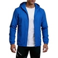 thumbnail image 2 of Sewkxo Mens Rain Jacket Lightweight Windbreaker Waterproof Raincoat Cycling Running Hiking Gear Hood Packable,Royal Blue M, 2 of 6