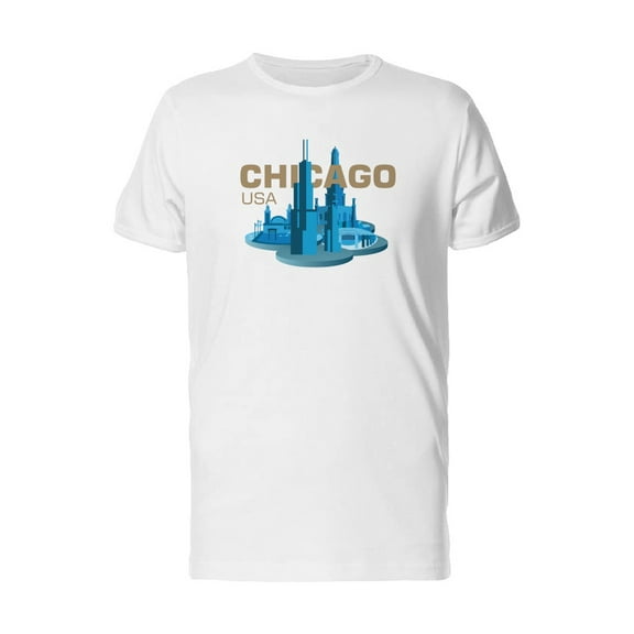 Chicago Usa Water Tower T-Shirt Men -Image by Shutterstock, Male Medium