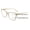 Translucent Beige, variant on Women’s Large Oversized Progressive Clear Lens Reading Glasses – No Line Multifocus AR Readers – Zero Power on Top CR29 +1.25