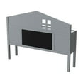 thumbnail image 3 of Headboard Storage Cabinet for Full-Size Montessori Floor Bed, Grey, 3 of 8