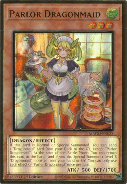 Yu-Gi-Oh Dragonmaid 5 card Set MAGO Premium Gold Rares 1st 