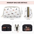 thumbnail image 2 of Simple Painted Cool Horse Makeup Bag, Large Capacity Travel Cosmetic Bag for Women Girls- Travel Toiletry Bag Leather Portable Waterproof Makeup Case Organizer with Handle, 2 of 4