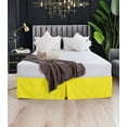 thumbnail image 2 of HNB Store Pleated Bed Skirt Easy Fit 18" in Drop | Microfiber | California King | Yellow, 2 of 8