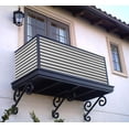 thumbnail image 3 of Ideaworks Deck & Fence Outdoor Garden Patio Privacy Screen-Black/White, 3 of 5