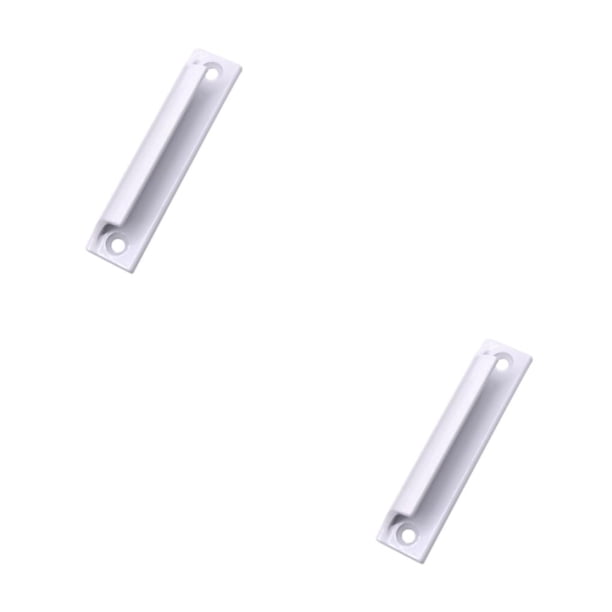 Matsuzay Manija de puerta corrediza duradera y fácil de instalar hecha de aleación de aluminio blanca conveniente y práctica blanco 2Conjunto