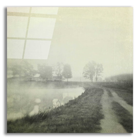 Epic Art 'Foggy Sunrise' by Dawn D Hanna, Acrylic Glass Wall Art, 12"x12"