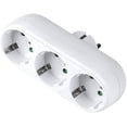 thumbnail image 1 of 3-way Socket Adapter,3-way Multiple Plug Wall Or Table Socket 16a/250v, 1 of 1