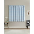 thumbnail image 2 of Your Zone Gingham Plaid Blackout Curtain Panel Pair, Set of 2, Light Blue, 37" W x 63" L, 2 of 6