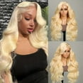 thumbnail image 5 of Komiseup Lace Front Wig Human Hair, Pre Plucked with Baby Hair, Glueless Wigs Human Hair, Ombre Body Wave Lace Front wig Human Hair for Black Women, 5 of 7