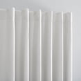 thumbnail image 3 of Sun Zero Evelina Faux Dupioni Silk Thermal Extreme 100% Blackout Back Tab/Rod Pocket Curtain Panel, 50"W x 63"L, Pearl White, 3 of 3
